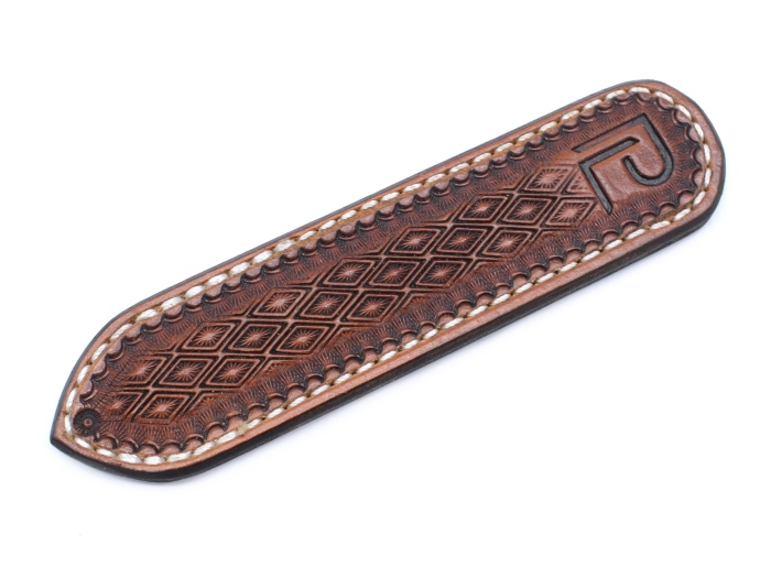 Hand-Stamped Stinger V Leather Insulator • Pipeline Legit Co.