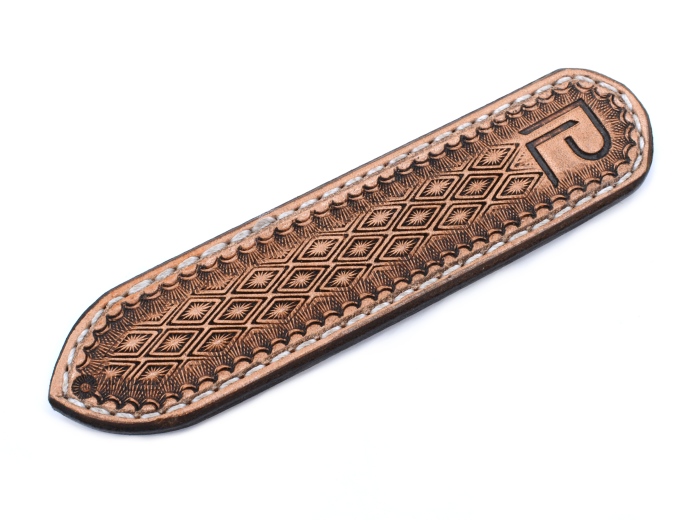 Hand-Stamped Stinger V Leather Insulator • Pipeline Legit Co.