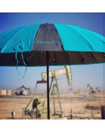 Pipeliners Cloud 8' Teal Canopy 60MPH Tested Umbrella