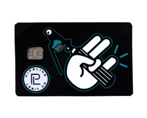 Sting Her B Credit Card Decal