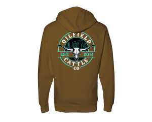 Oilfield Cattle Co. Est 2014 Hoodie - Tan