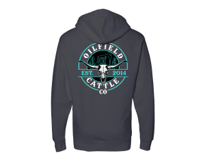 Oilfield Cattle Co. Est 2014 Hoodie - Grey