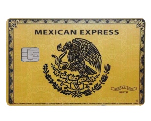 Mexican Express Credit Card Decal